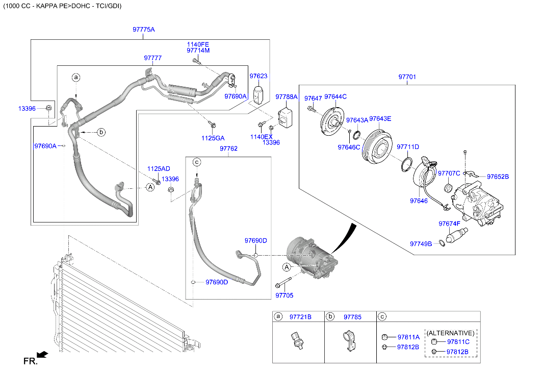 Aircon System Cooler Line
