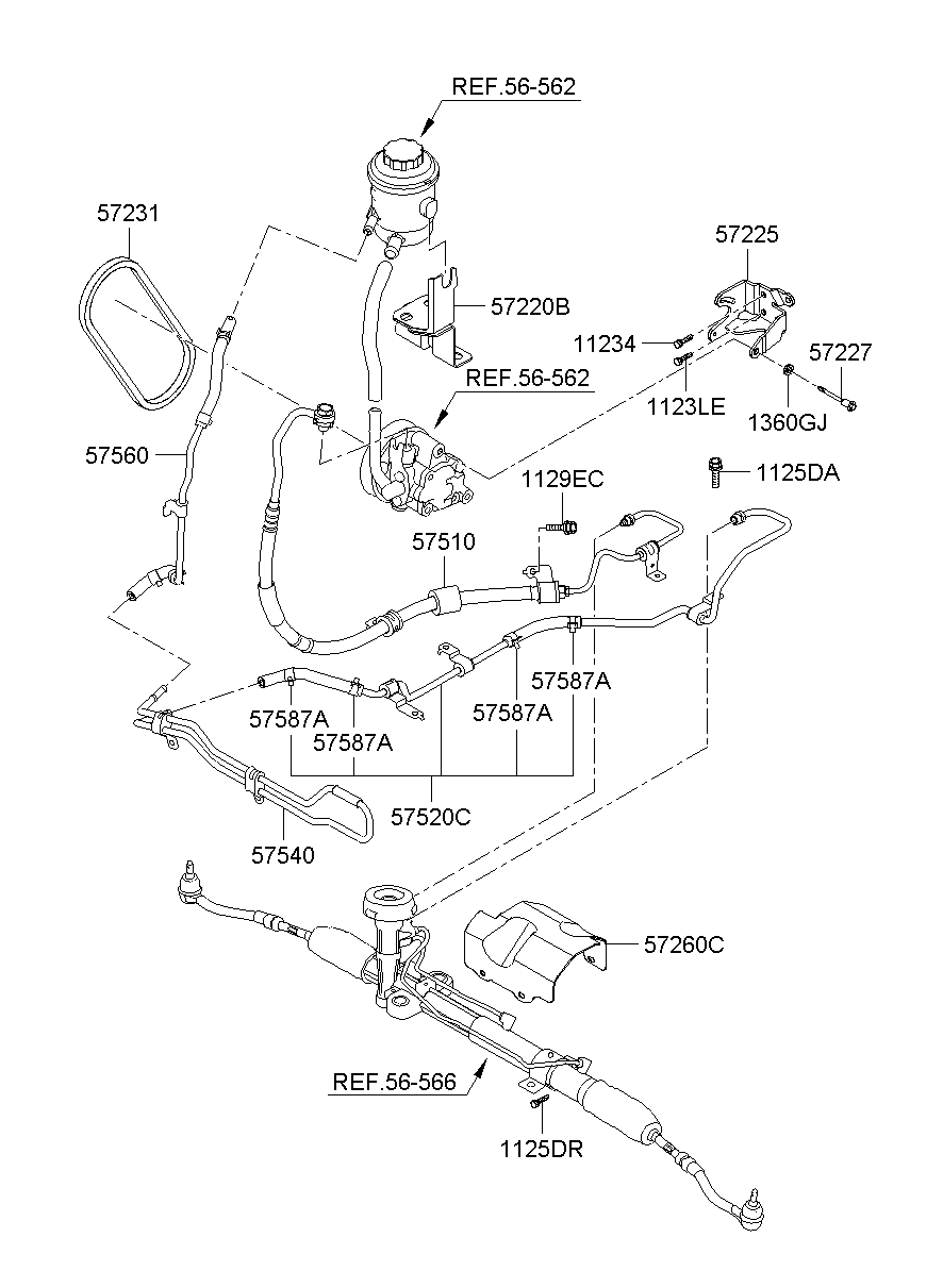 Power Steering Oil Line