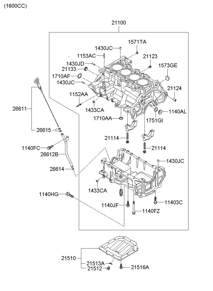 Cylinder Block & Oil Pan