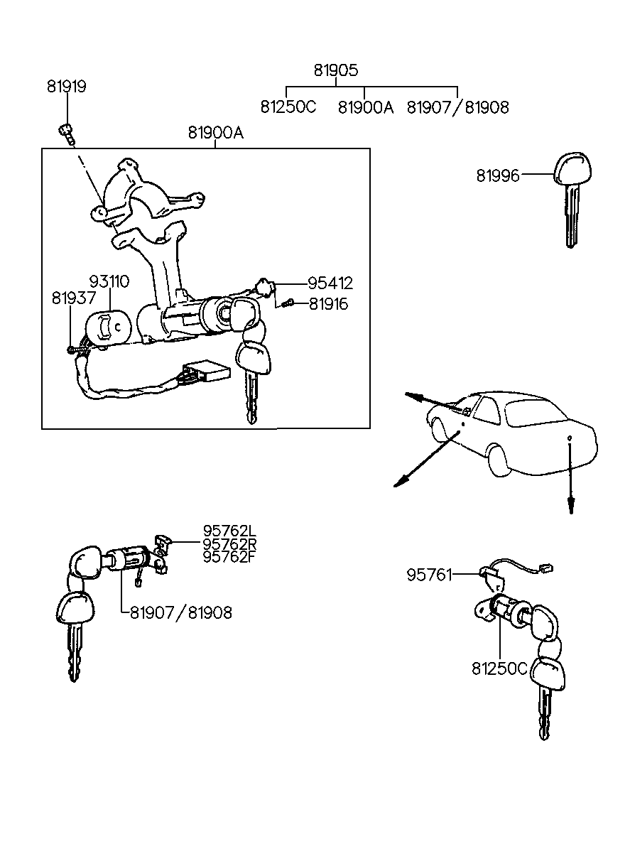 Key & Cylinder Set