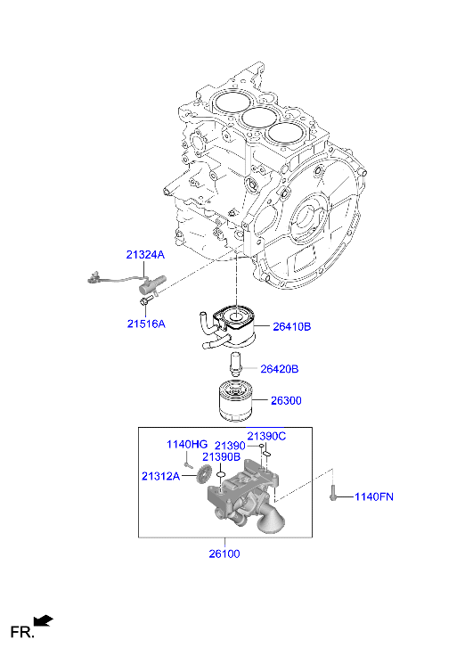 Front Case Oil Filter