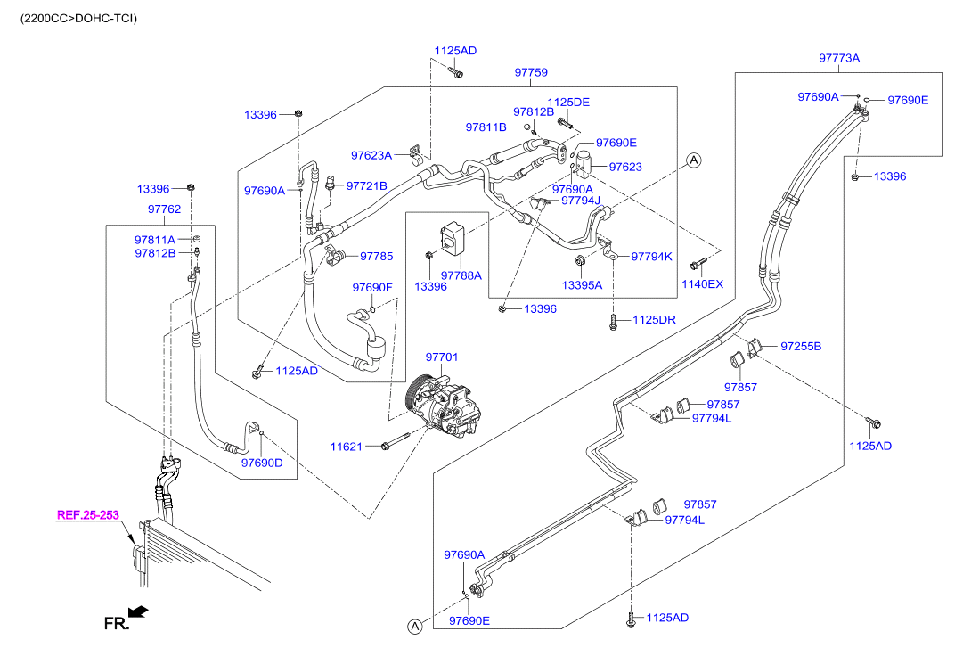 Aircon System Cooler Line