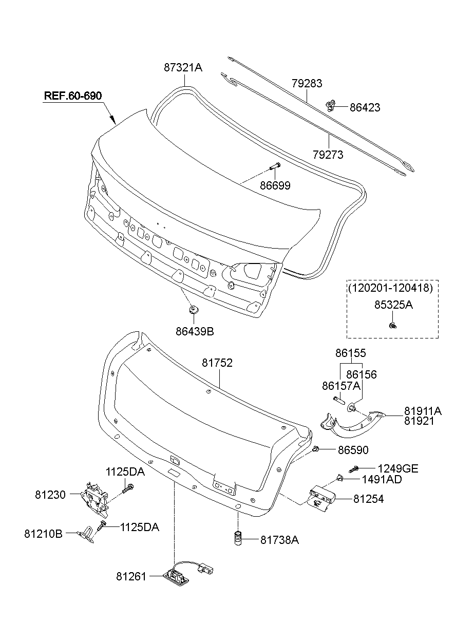 Trunk Lid Trim