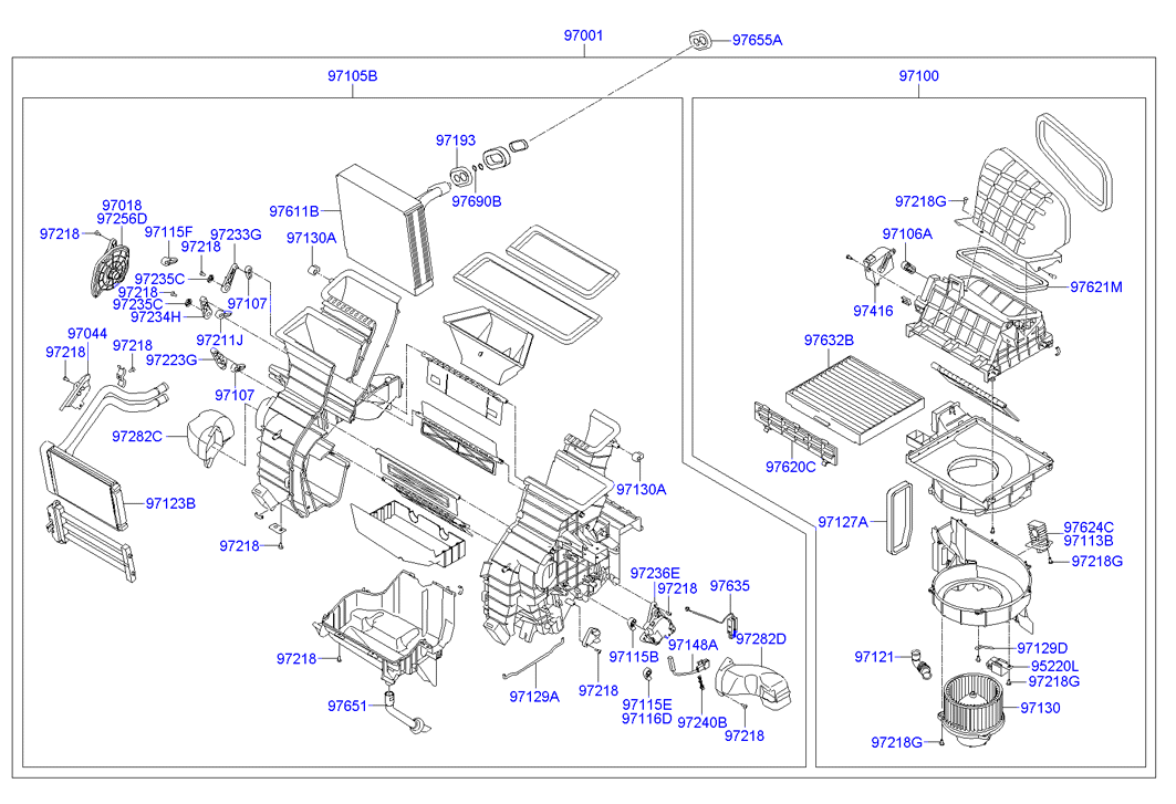 Heater & Blower Unit