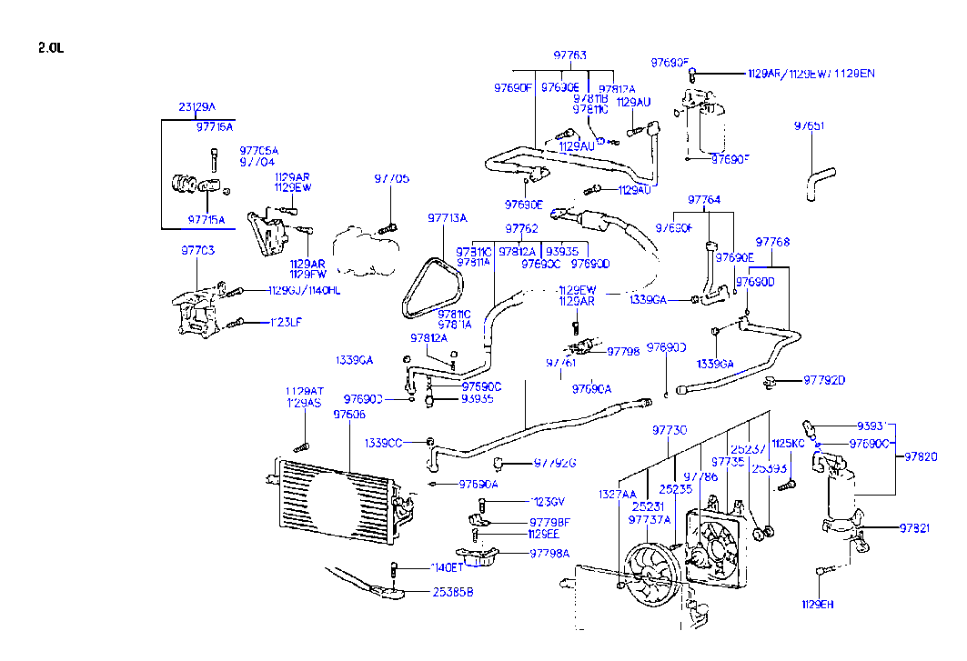 Aircon System Cooler Line
