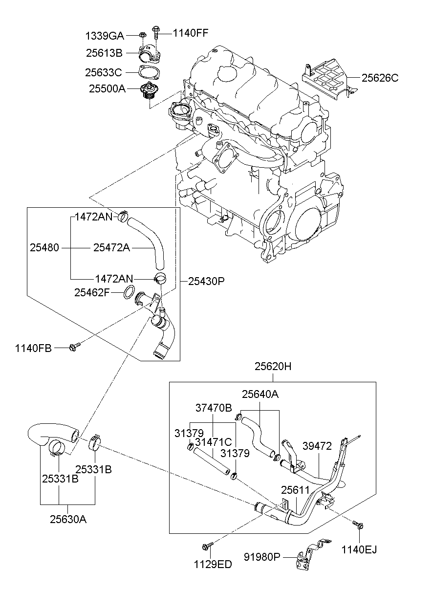 Coolant Pipe & Hose