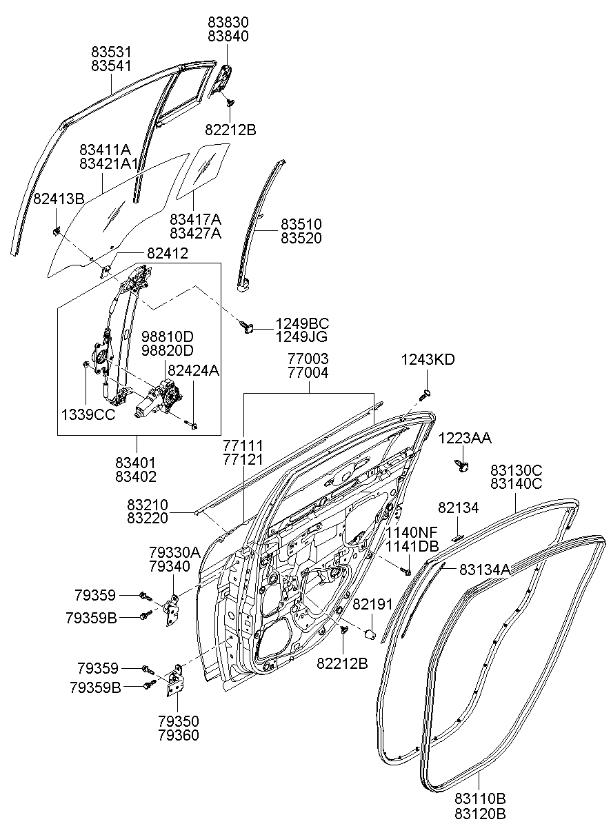 Rear Door Panel & Moulding