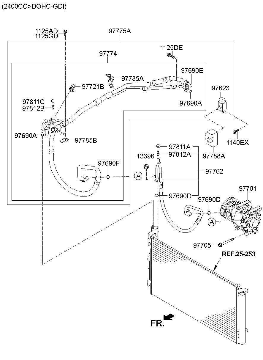 Aircon System Cooler Line