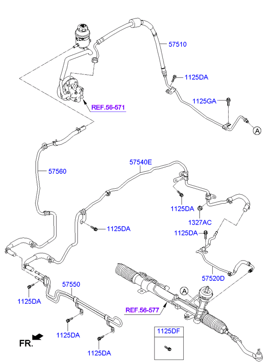 Power Steering Oil Line