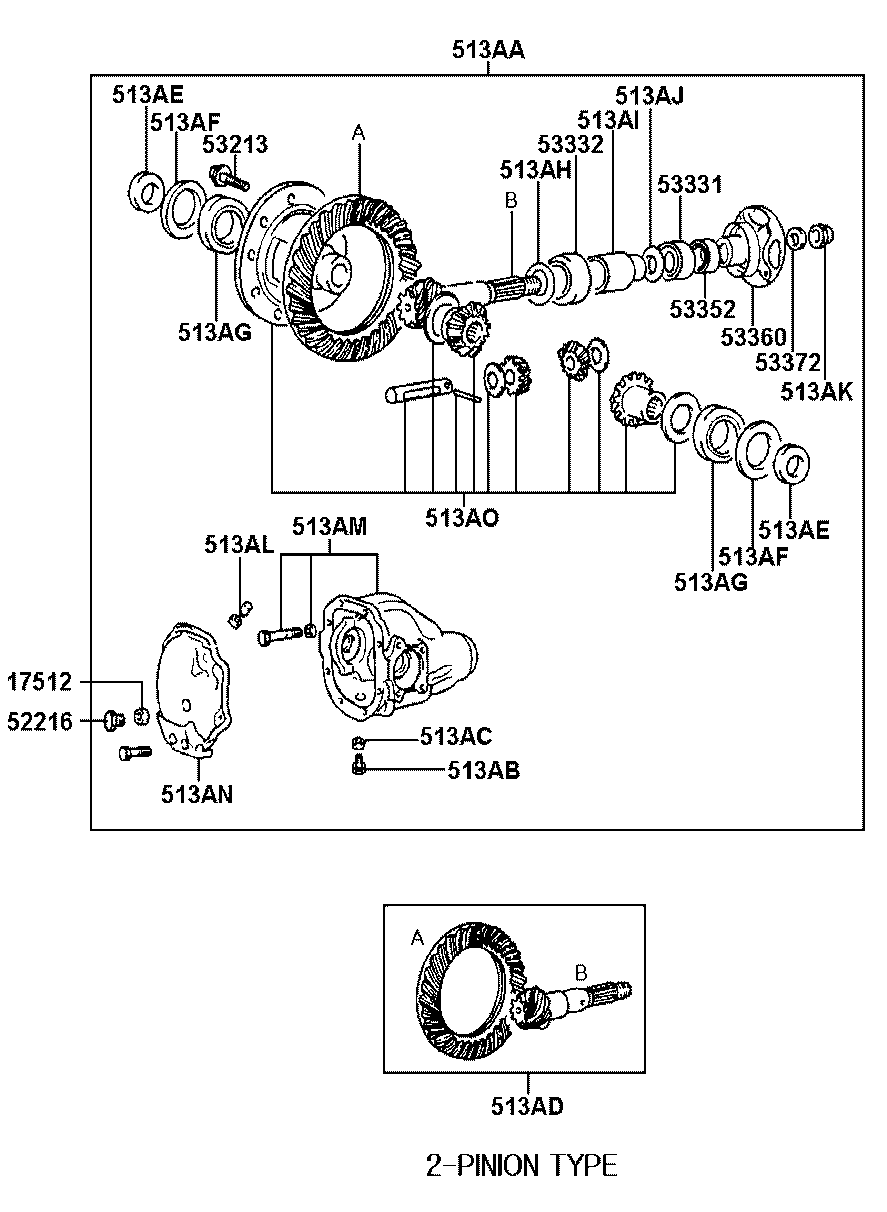 Front Axle Differential
