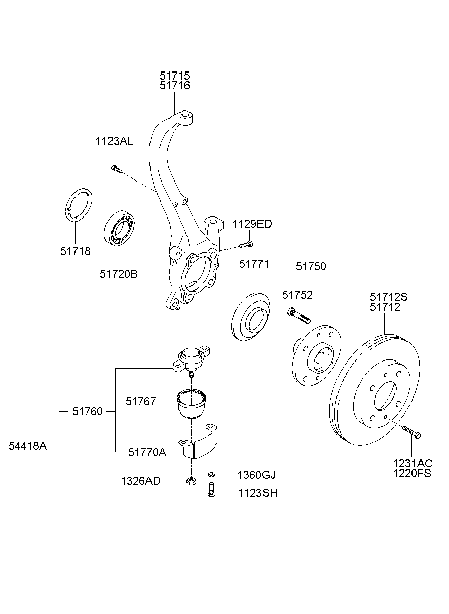 Front Axle Hub