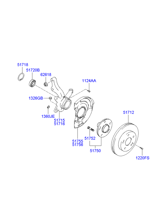 Front Axle Hub