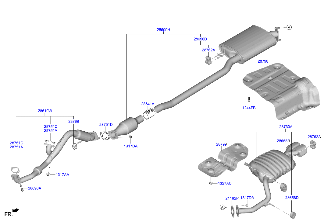 Muffler, Exhaust Pipe