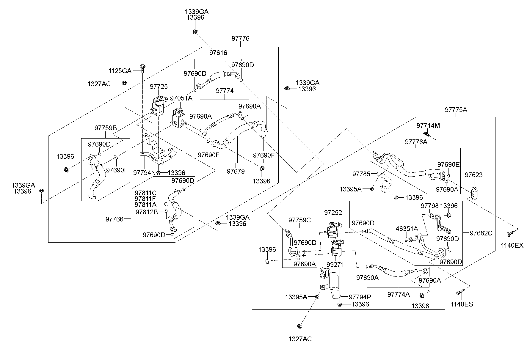 Aircon System Cooler Line