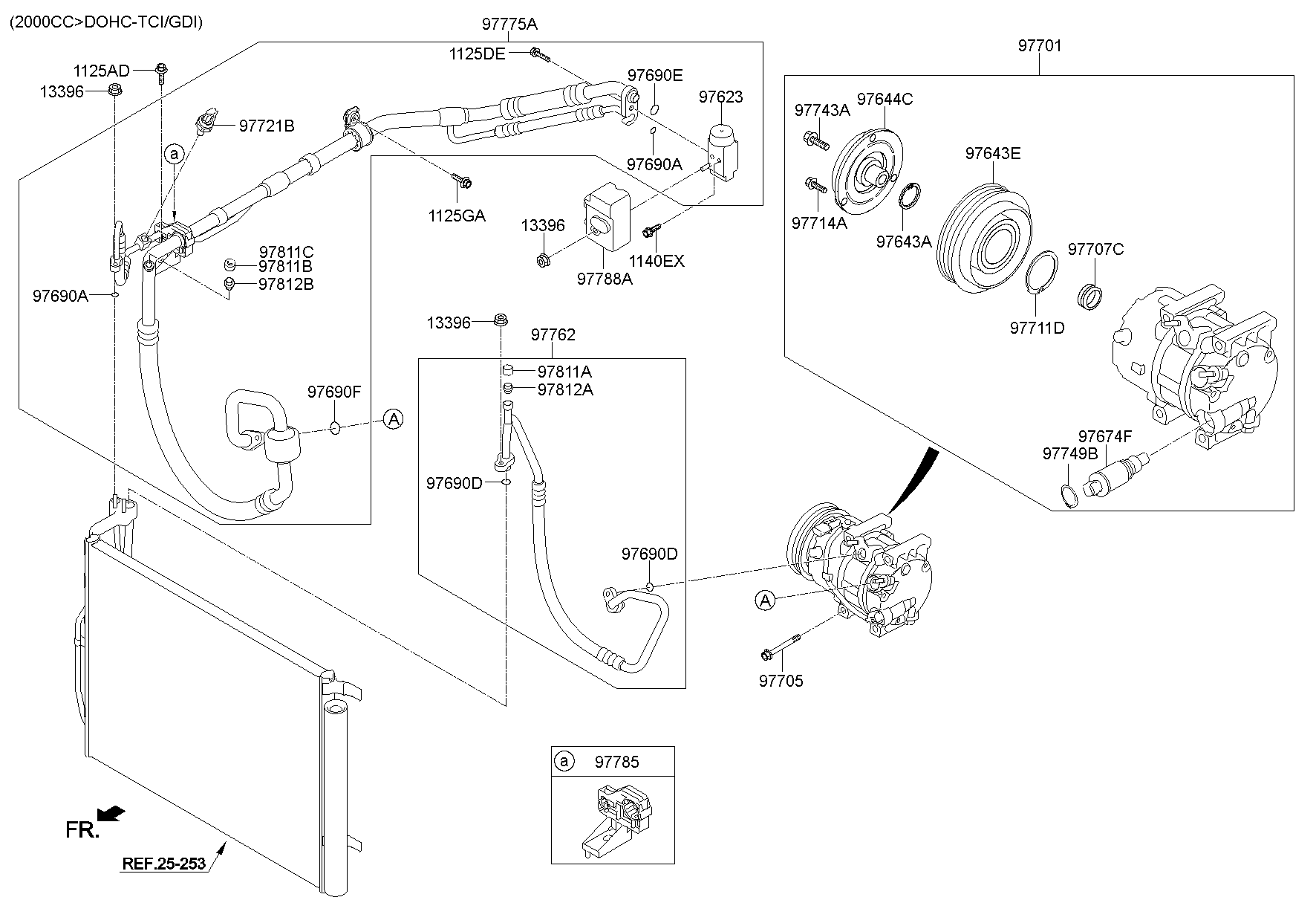 UAC HA10004C Suction & Discharge Hose Assembly - A/C Line Replacement