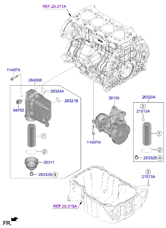 Front Case Oil Filter