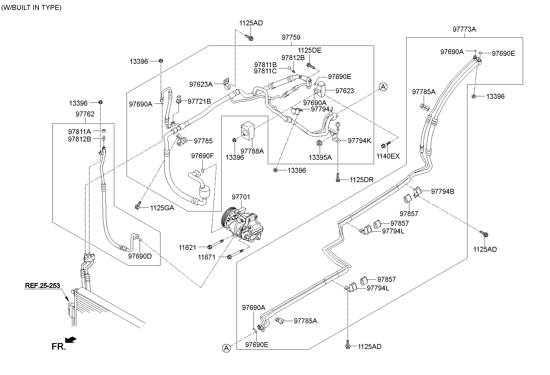 Aircon System Cooler Line