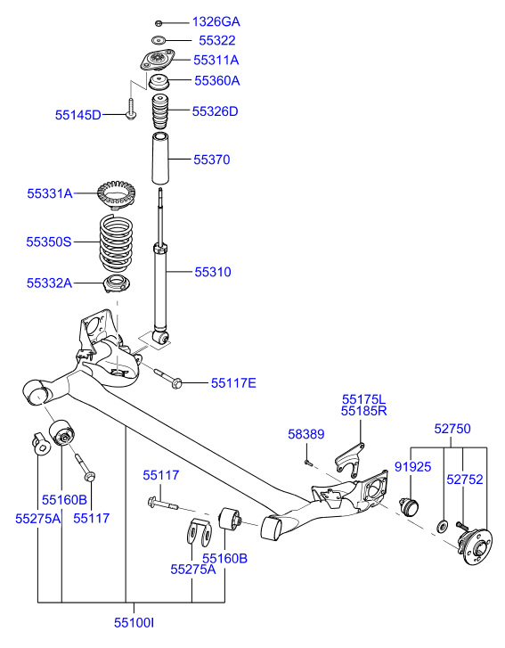 Rear Spring & Shock Absorber