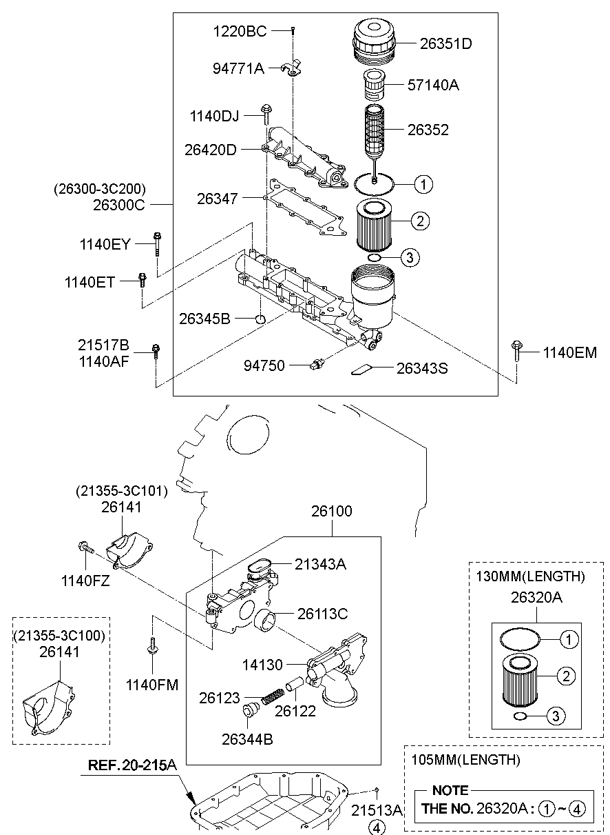 Front Case Oil Filter