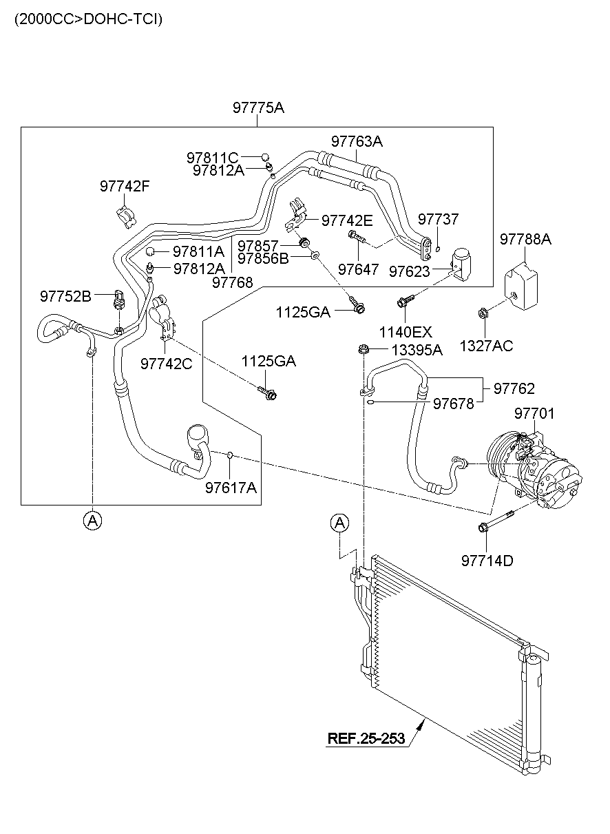 Aircon System Cooler Line