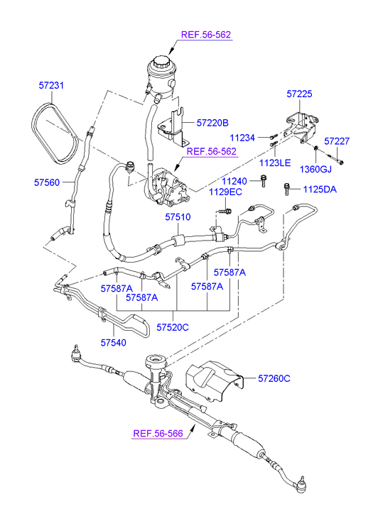 Power Steering Oil Line