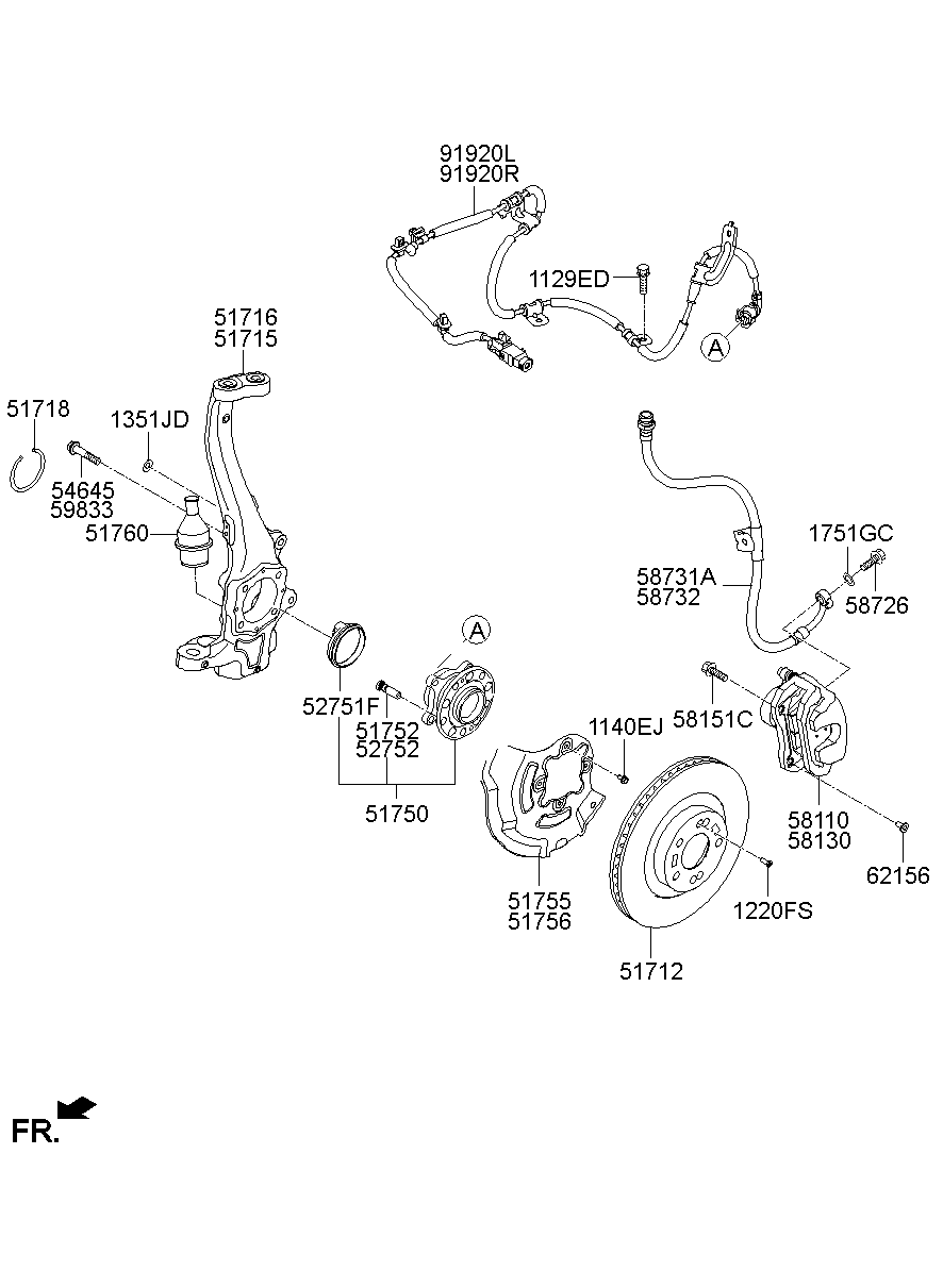Front Axle Hub