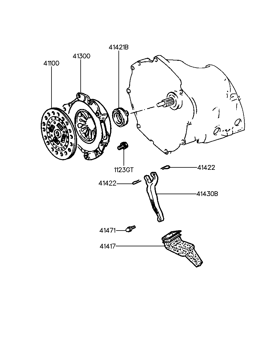 Horquilla de embrague y liberación