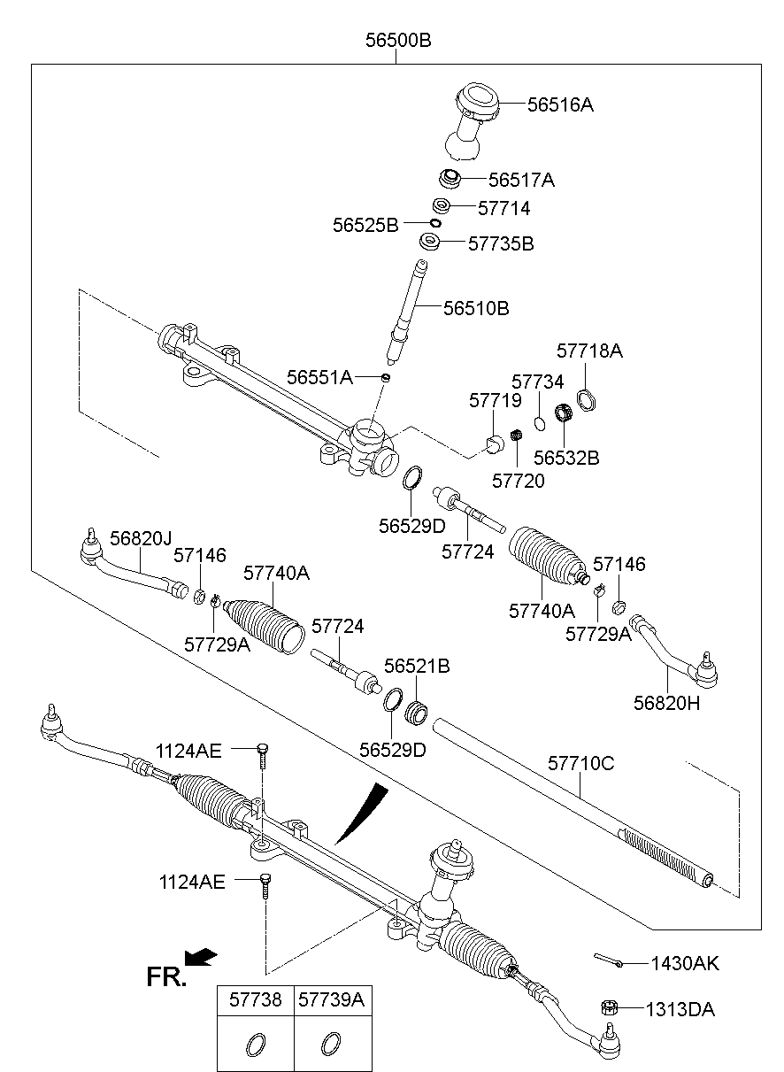 Caja de cambios de dirección asistida