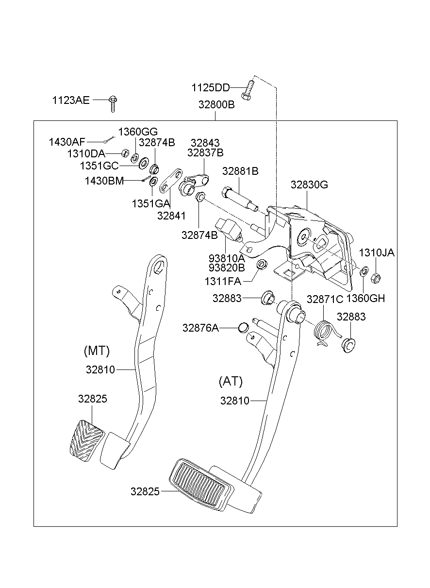 Clutch & Brake Pedal