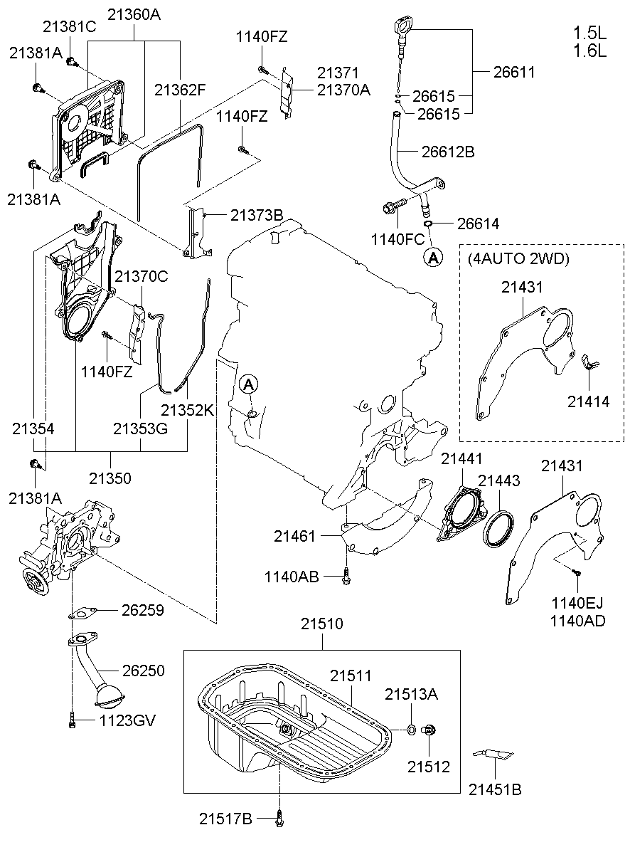 Belt Cover Oil Pan