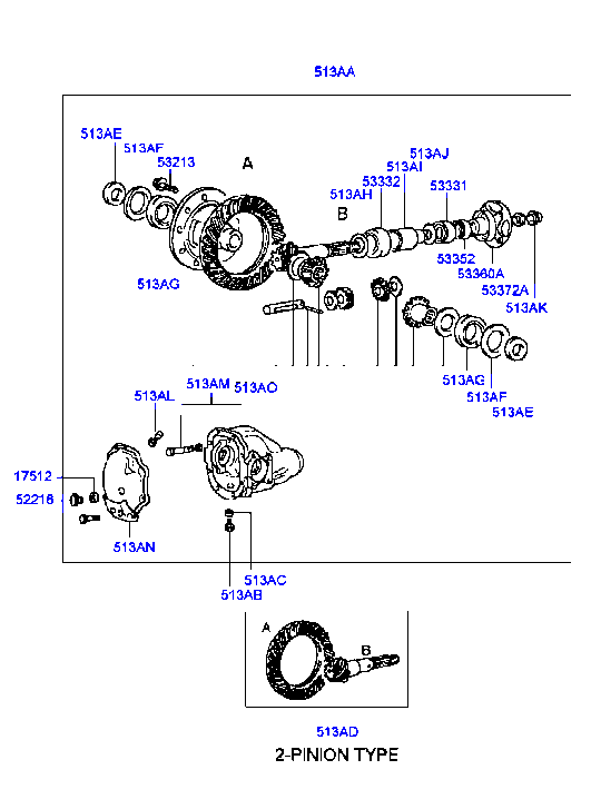 Front Axle Differential
