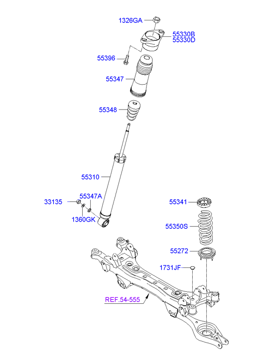 Rear Shock Absorber Spring