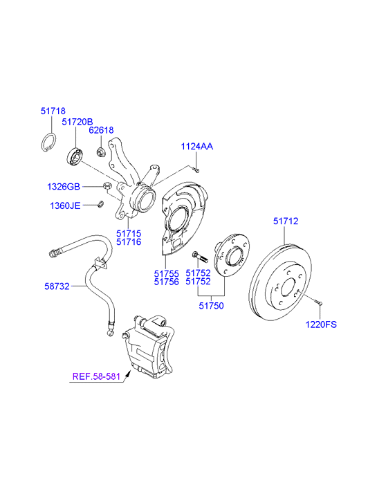 Front Axle Hub