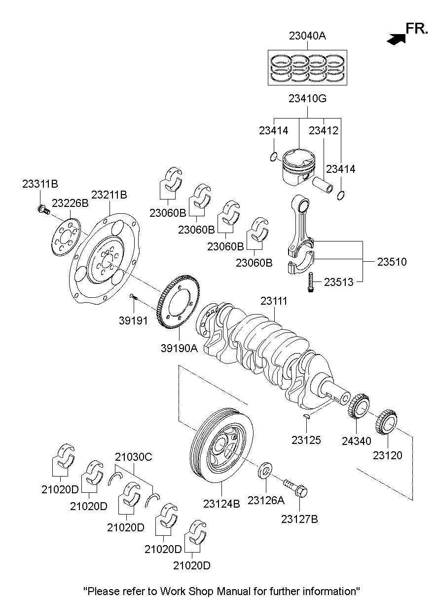 Cigüeñal y pistón