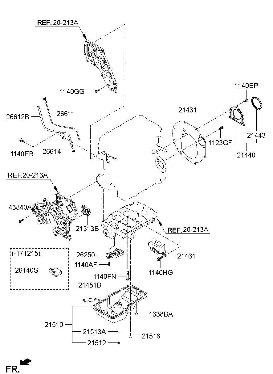 Belt Cover Oil Pan