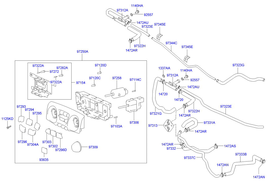 Heater System Control Duct
