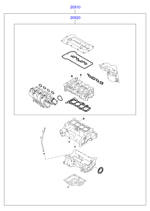 Kit de juntas de motor