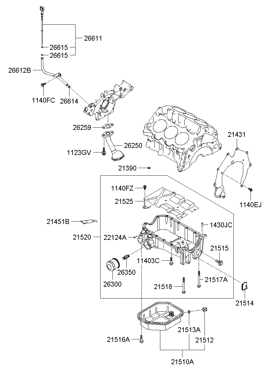 Belt Cover Oil Pan