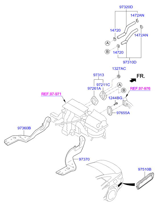 Manguera del conducto del sistema de calefacción
