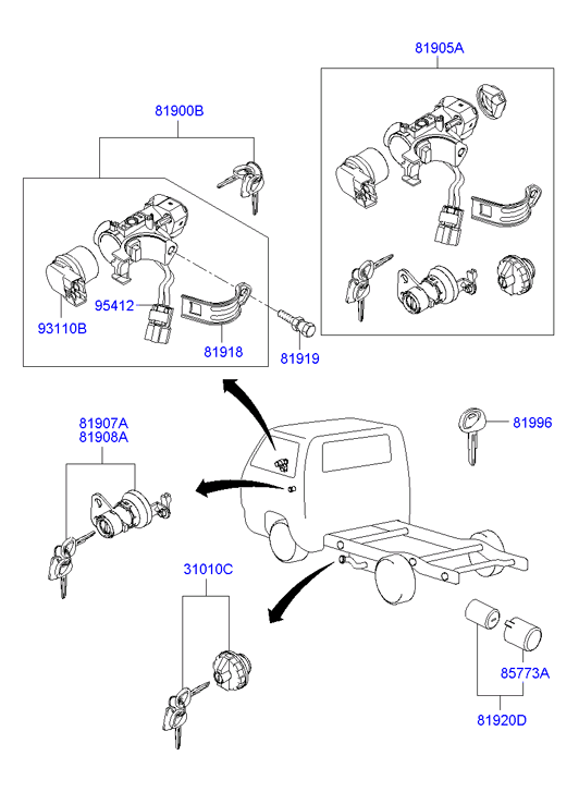 Key & Cylinder Set