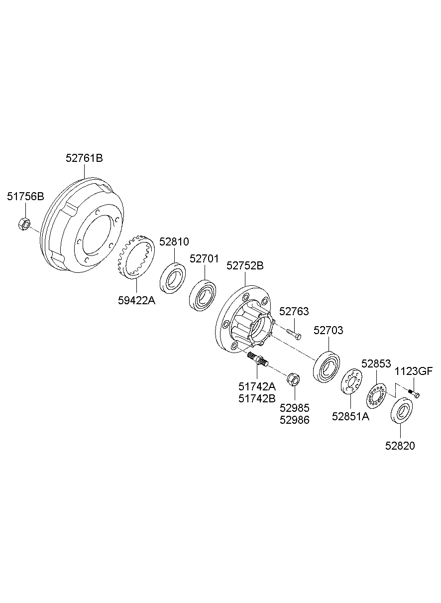 Rear Axle Hub