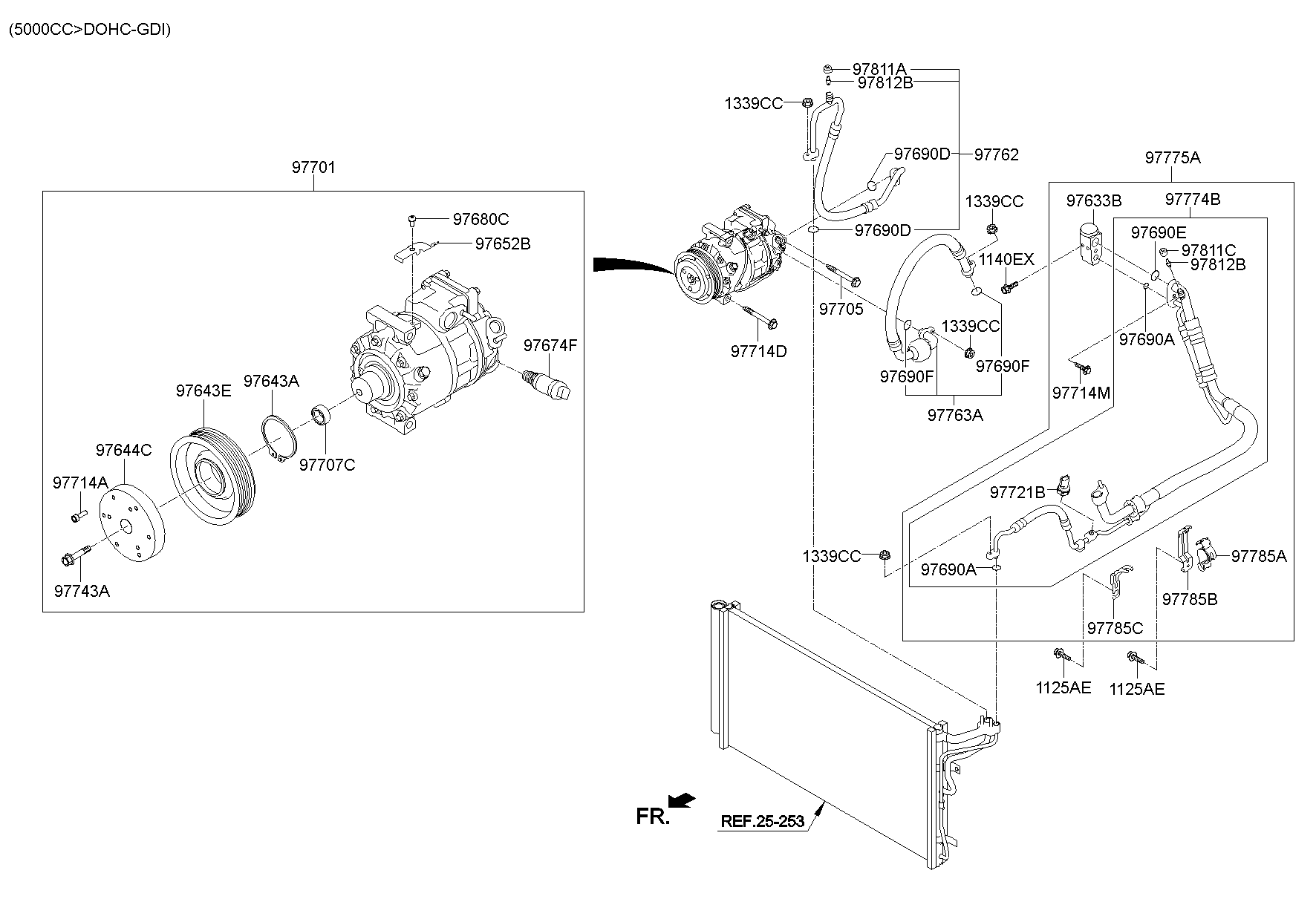 Aircon System Cooler Line