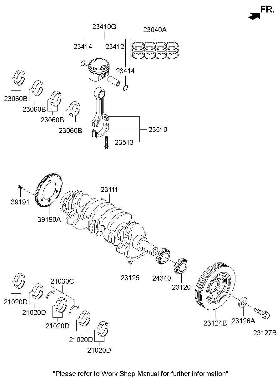 Cigüeñal y pistón