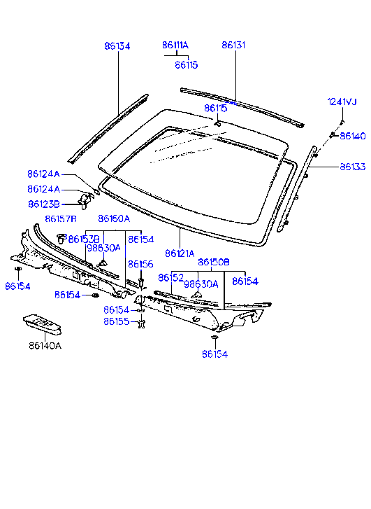 Vidrio del parabrisas