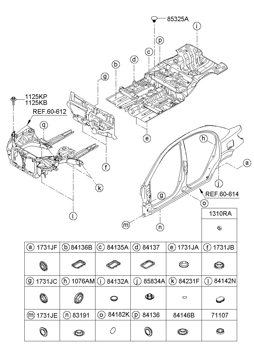 Floor AssyCompl & Isolation Pad