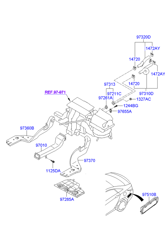 Manguera del conducto del sistema de calefacción