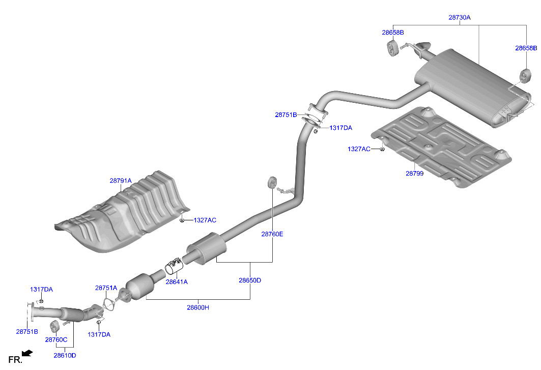 Muffler, Exhaust Pipe