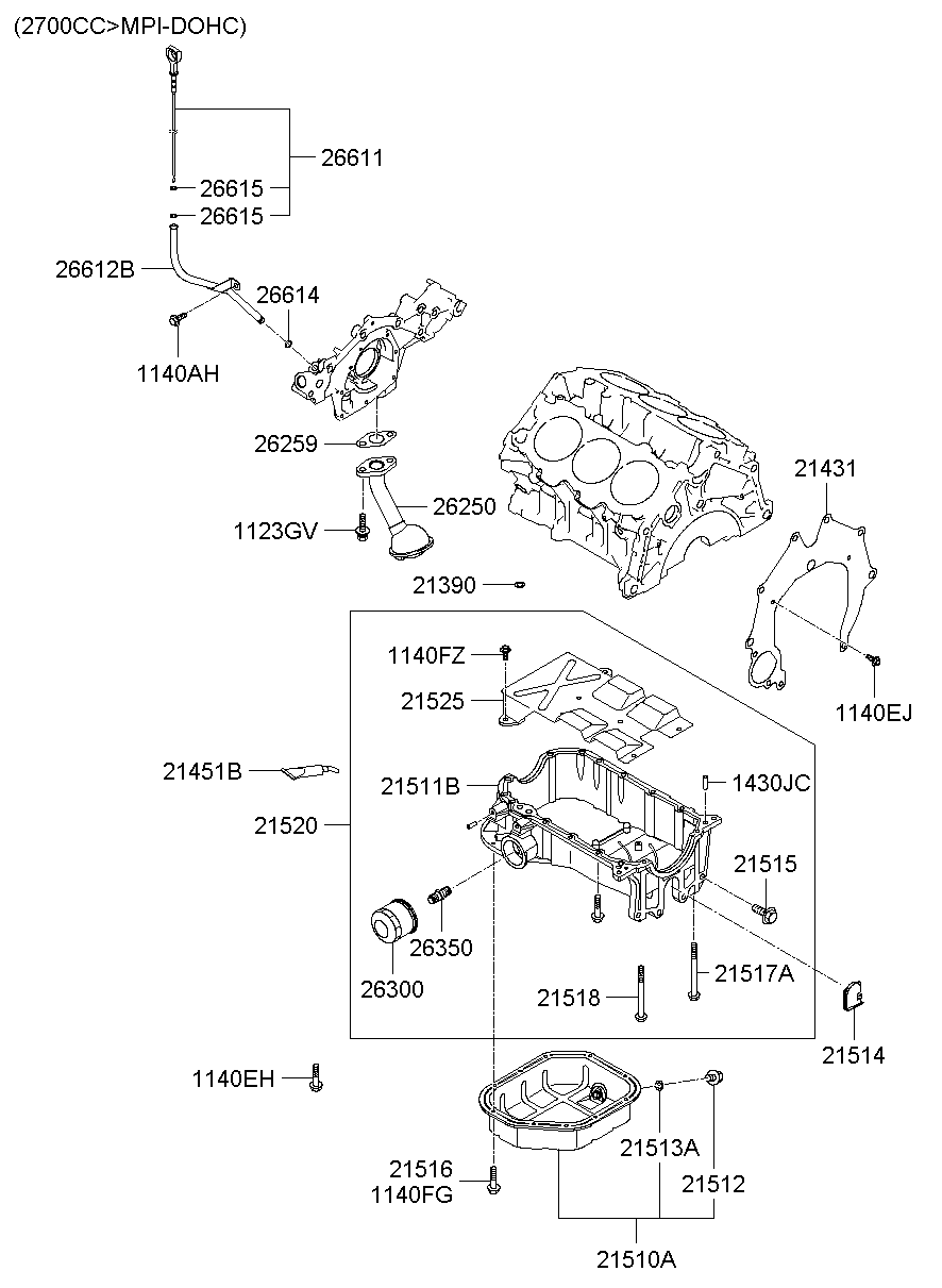 Belt Cover Oil Pan