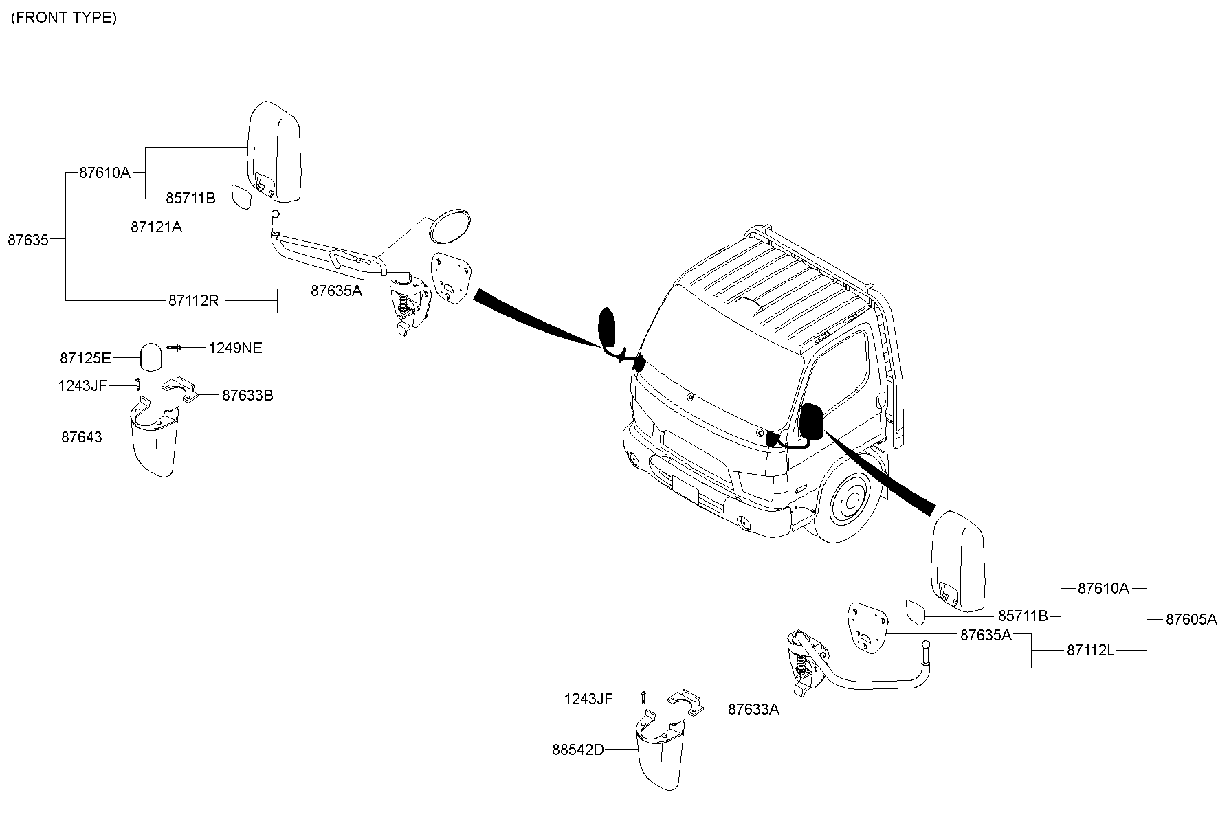 Mirror Outside Rear View