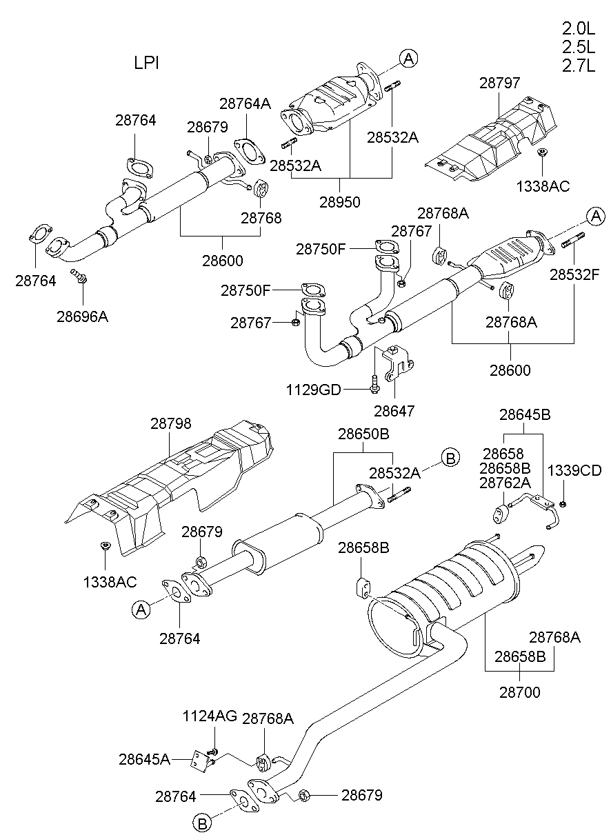 Muffler, Exhaust Pipe